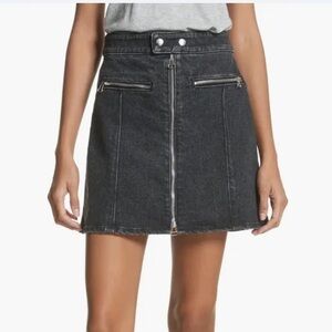 Rag & Bone Isabel sip denim skirt